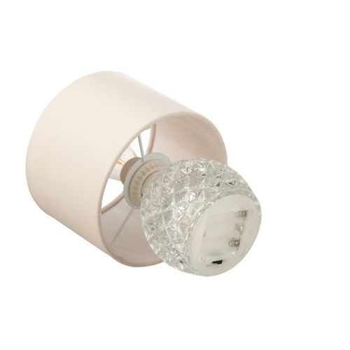 Lampe à Poser En Verre "led" 23cm Transparent