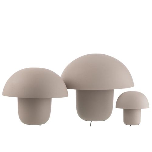 Lampe à Poser En Métal "merle" 44cm Grège