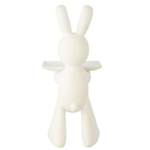Vide-poche Statue En Résine "lapin" 75cm Blanc
