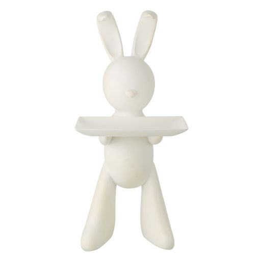 Vide-poche Statue En Résine "lapin" 75cm Blanc