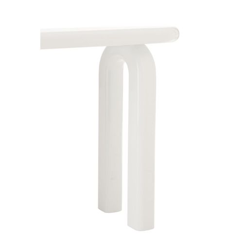 Console Ovale Design "archie" 120cm Blanc