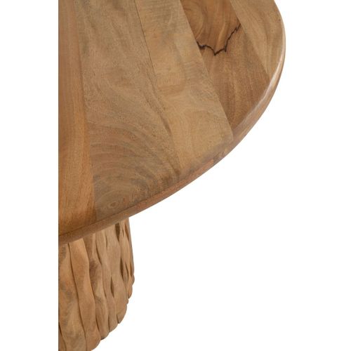 Table À Manger En Bois "curve" 122cm Naturel