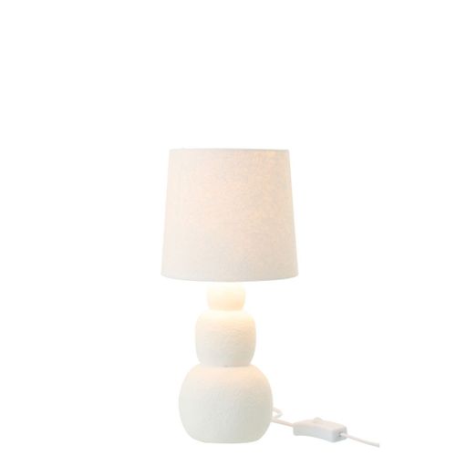 Lampe à Poser En Céramique "renee" 32cm Blanc