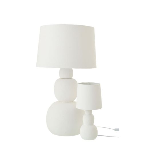Lampe à Poser En Céramique "renee" 32cm Blanc