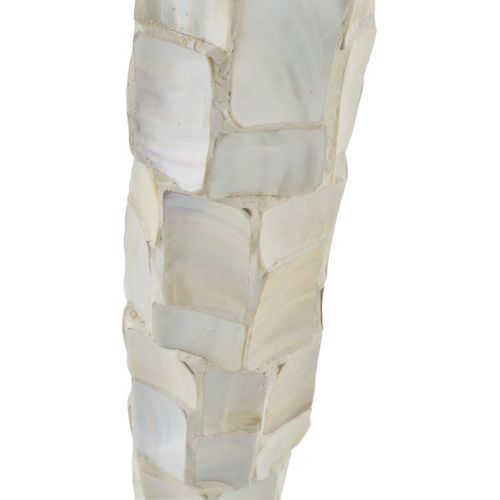 Lampadaire Coquillage "effet Perlé" 156cm Blanc Cassé