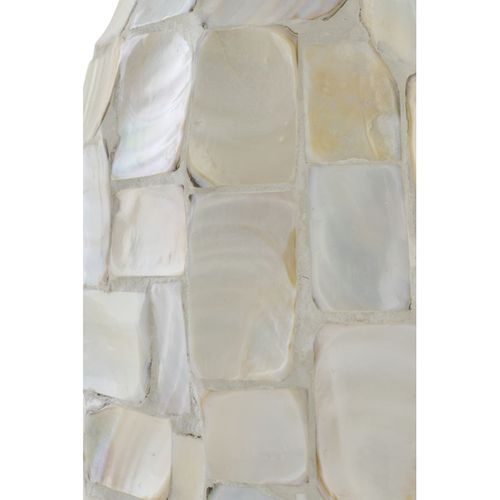 Lampadaire Coquillage "effet Perlé" 156cm Blanc Cassé