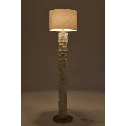 Lampadaire Coquillage "effet Perlé" 156cm Blanc Cassé