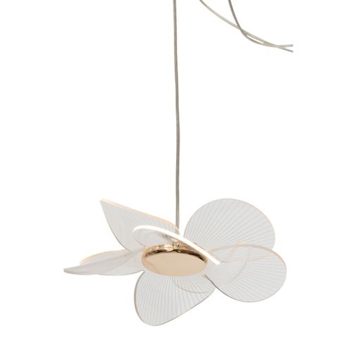 Plafonnier Fleurs LED "blossom Ii" 150cm Doré