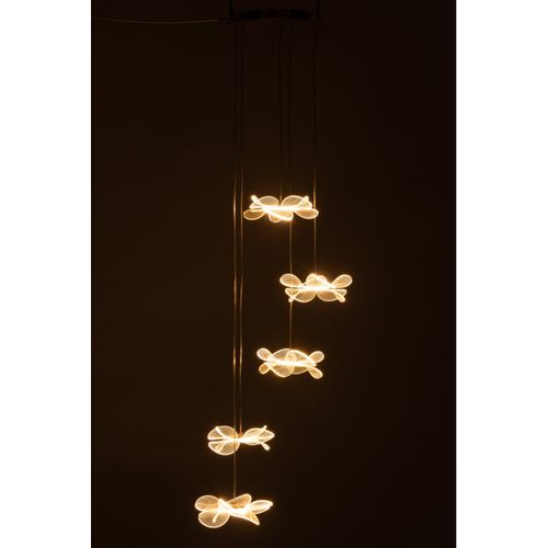 Plafonnier Fleurs LED "blossom Ii" 150cm Doré