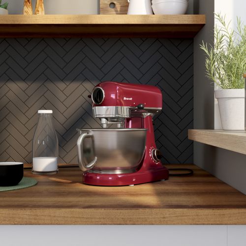 Robot pâtissier BRANDT 173005 Rouge cerise vue d'ambiance 1