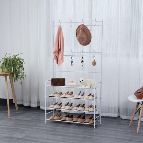 Porte-manteaux D'entrée Avec étagère À Chaussure  Hg03374