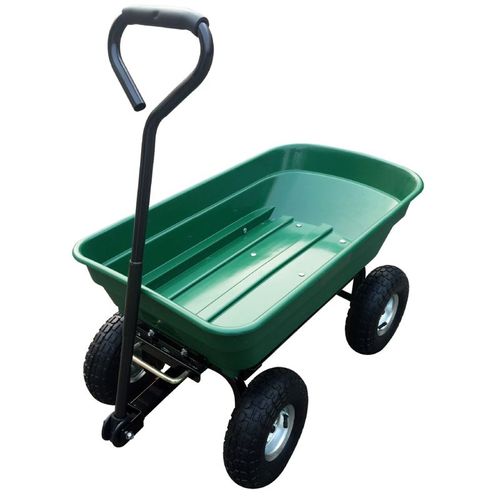 Chariot De Jardin À Main Avec Benne Basculante 50l  Hg8028-50-gre