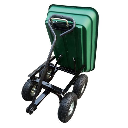Chariot De Jardin À Main Avec Benne Basculante 50l  Hg8028-50-gre