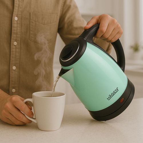 Bouilloire Électrique 1.8l Inox Sans Fil Vert Ha5525-grn