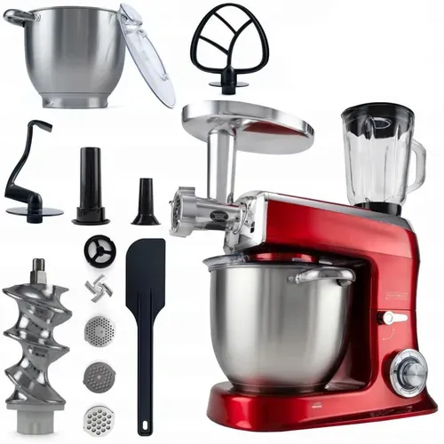 Robot Mulitfonction 2100w Rouge Royaltyline Rlpkm2100bg-red