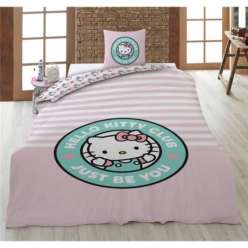 Ensemble Couette Hello Kitty Rose Avec Cœurs - Taille Double (Twin) - Neuf Avec étiquettes - Sanrio