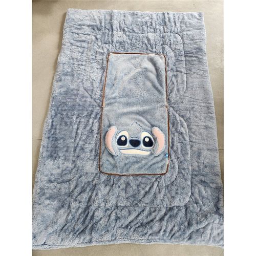 Plaid 100x150 Cm Pliant En Coussin 40x40 Cm Stitch (lilo et Stitch) 2 En 1