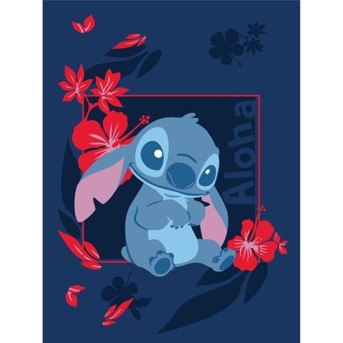Plaid 150x110 Cm Stitch (lilo et Stitch) Bleu