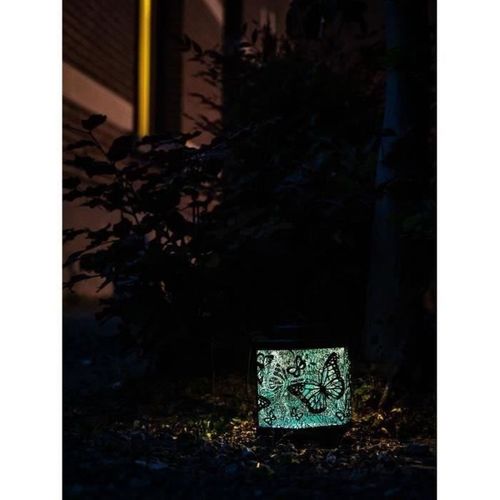 Lanterne Solaire Papillon D.13 Cm, LED, 8 H D'autonomie