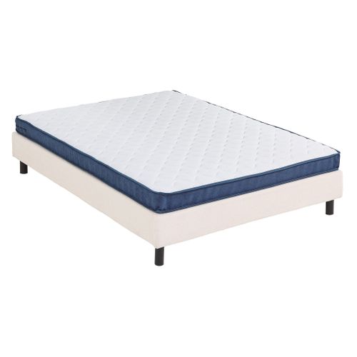 Matelas ressorts 140x190 cm DREAMEA BELO roulé ép.13 cm