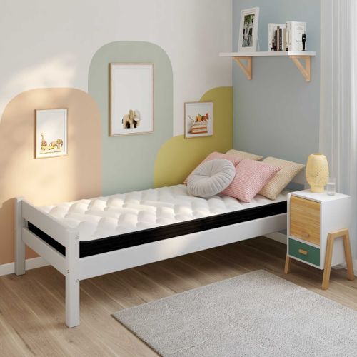 Matelas mousse 90x190 cm DREAMEA GAMMA 2 roulé ép.17 cm