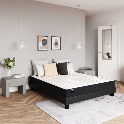 Matelas mousse 140x190 cm DREAMEA GAMMA 2 roulé ép.17 cm