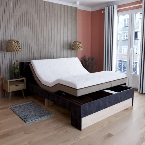 Matelas mousse 140x190 cm GRAPHIC LATEX relaxation ép.21 cm