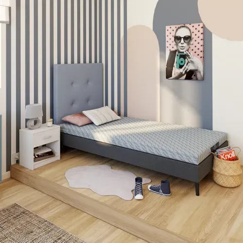 Matelas mousse 90x190 cm  UNO ép.10 cm vue d'ambiance 1