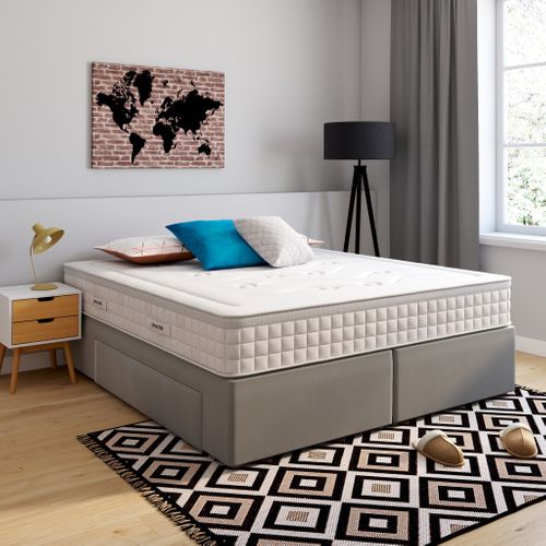 Matelas ressorts 180x200 cm avec latex MELISSE ép.26 cm