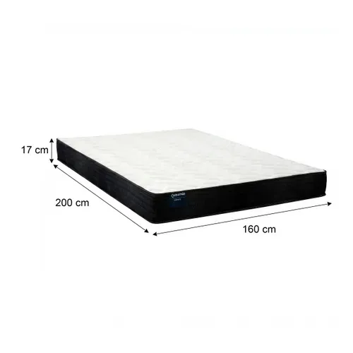 Matelas mousse 160x200 cm DREAMEA GAMMA 2 roulé ép.17 cm