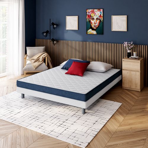 Matelas ressorts 160x200 cm DREAMEA BELO roulé ép.13 cm vue d'ambiance 1