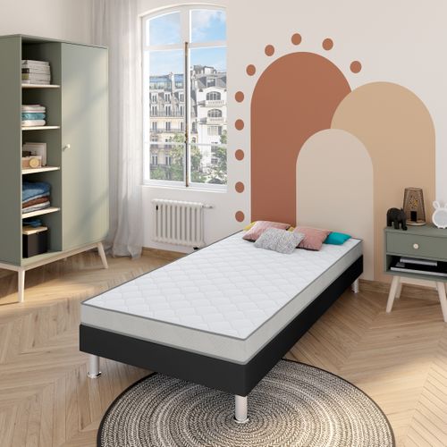 Matelas mousse 90x190 cm  LENTO roulé ép.11 cm
