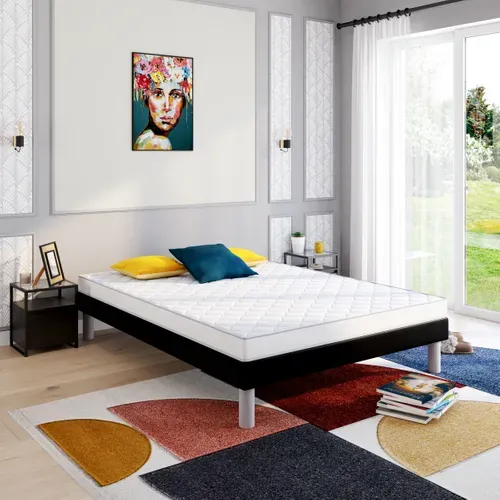 Matelas mousse 140x190 cm LENTO roulé ép.11 cm vue d'ambiance 1