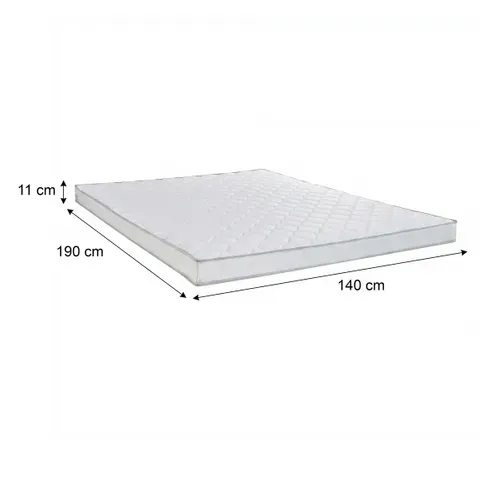 Matelas mousse 140x190 cm LENTO roulé ép.11 cm