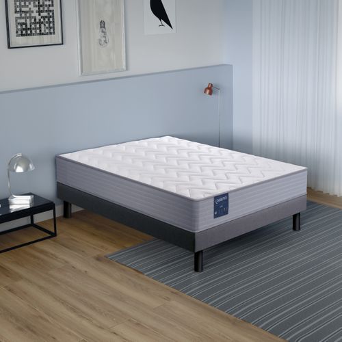 Matelas mousse 140x190 cm DREAMEA LISA roulé ép.20 cm
