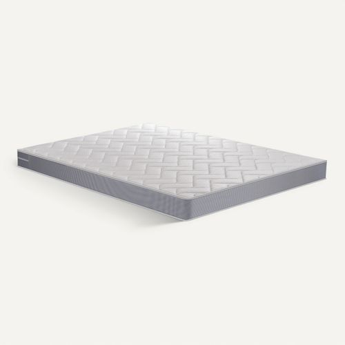 Matelas mousse 140x190 cm DREAMEA MALO roulé ép.13 cm vue 3/4