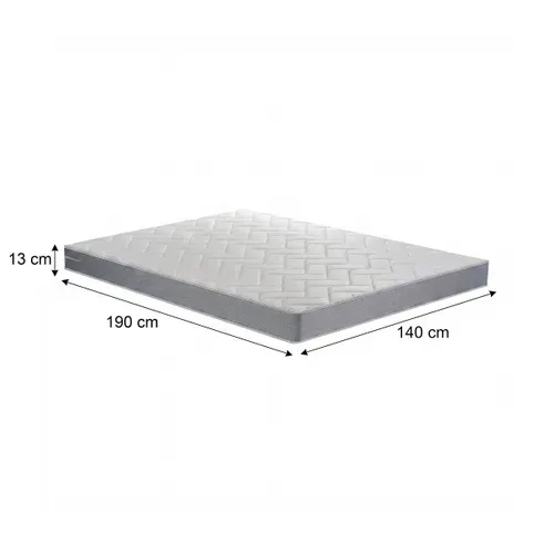Matelas mousse 140x190 cm DREAMEA MALO roulé ép.13 cm