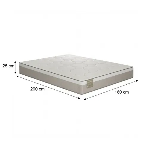 Matelas hybride 160x200 cm avec mémoire de forme EVOLUTION ép.25 cm