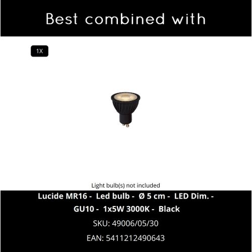 Bodi Spot Plafond - Noir - 1xgu10