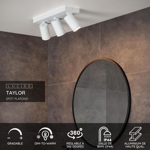 Taylor Spot Plafond - Blanc - 3xgu10 (mr16)