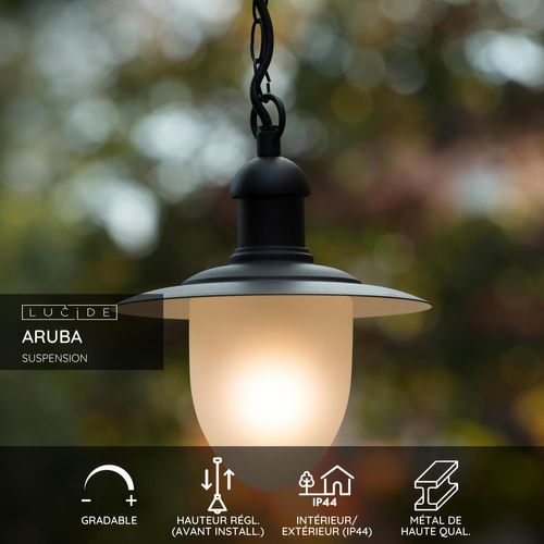 Aruba Suspension - Noir - 1xe27