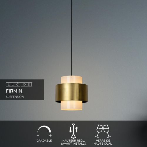 Firmin Suspension - Or Mat / Laiton - 1xe27