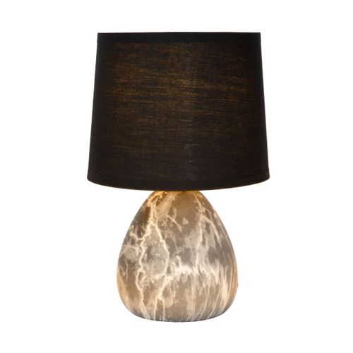 Marmo Lampe De Table - Noir - 1xe14