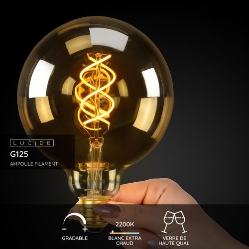 G125 Ampoule Filament - Ambre - E27