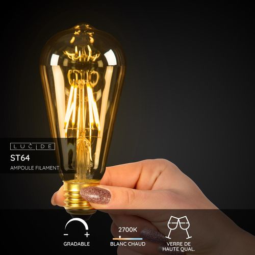 St64 Ampoule Filament - Ambre - E27