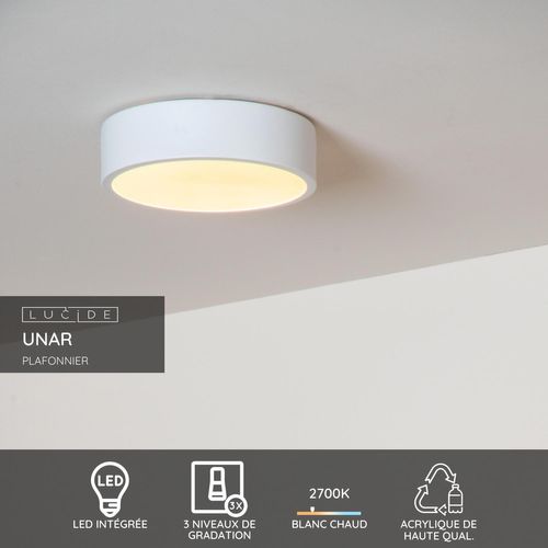Unar Plafonnier - Blanc - LED Intégré