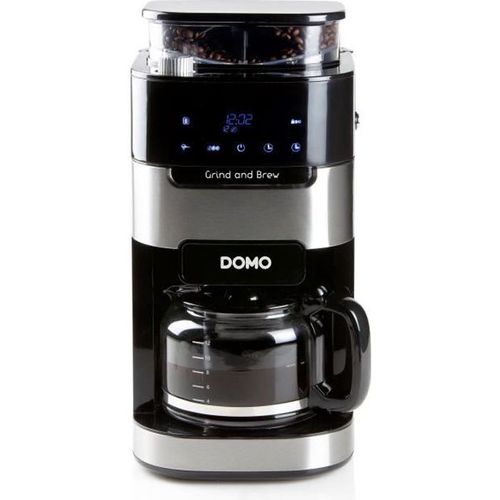 Cafetière Filtre Avec Moulin Intégré 1,5 L, Écran Tactile, 12 Tasses
