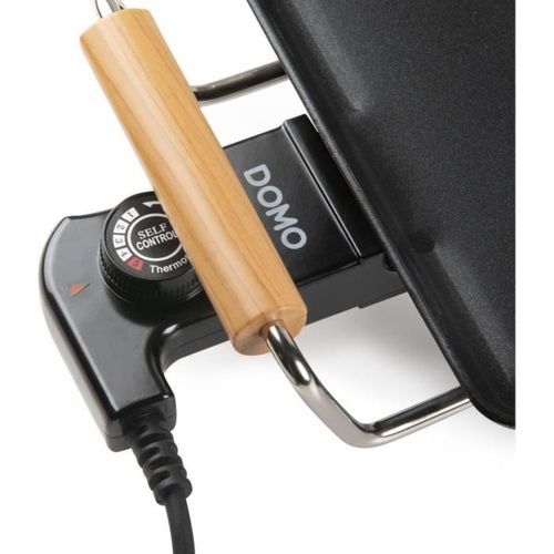 Plancha électrique XXL 1800 W, Plaque Antiadhésive 90 X 22 Cm, Noir