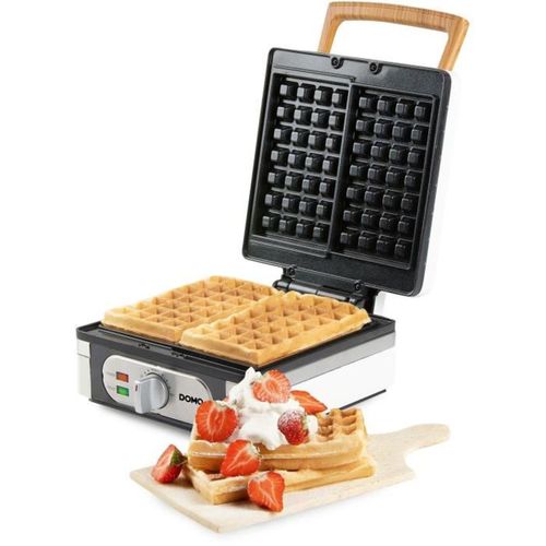 Gaufrier 2 Gaufres XXL — 1400 W, Plaques Céramique Sans Pfas, Thermostat Réglable