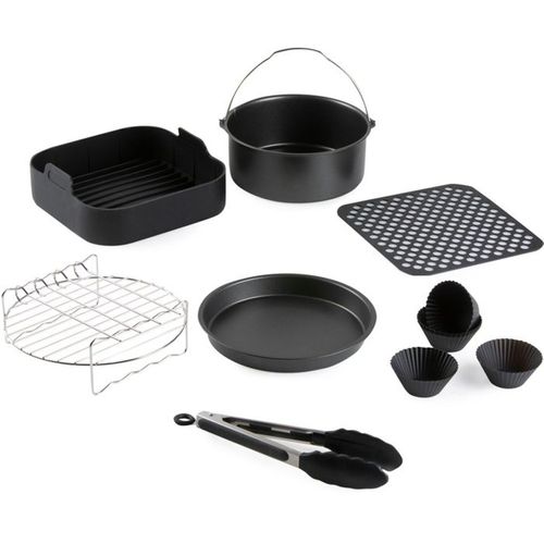 Set Accessoires Airfryer 12 Pièces Pour Friteuse 6 L - Noir, Silicone